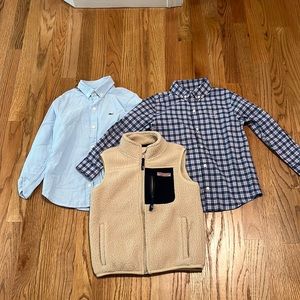 Vineyard Vines Sherpa Vest and Shirts